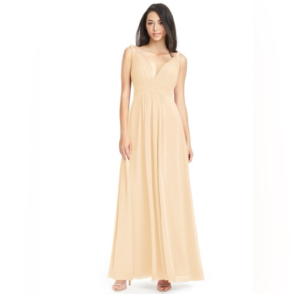 Azazie Maren Allure dress size 8 Peach. Worn for a wedding and dry cleaned